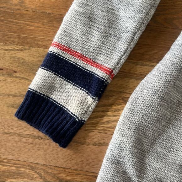 THML Gray Knit Flare Sweater Dress - Picture 8 of 10